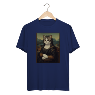 Nome do produto Camiseta Dry Fit - Mona Lisa Cat