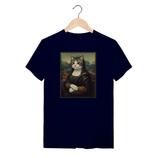 Nome do produto Camiseta - Mona Lisa Cat