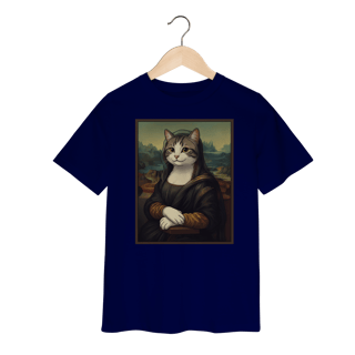 Nome do produto Camiseta Infantil - Mona Lisa Cat