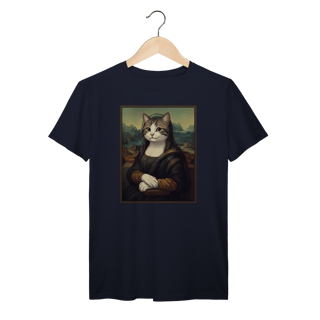 Nome do produto Camiseta Prime - Mona Lisa Cat