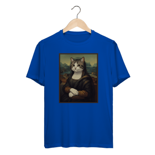 Nome do produto Camiseta Dry Fit - Mona Lisa Cat