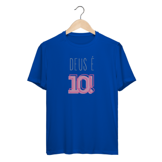 Nome do produto Camiseta Dry Fit - Deus é 10!