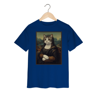 Nome do produto Camiseta Infantil - Mona Lisa Cat