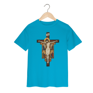 Nome do produto Camiseta Infantil - Cruz de Damião