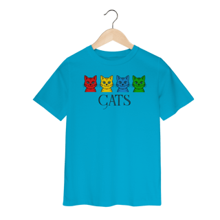 Nome do produto Camiseta Infantil - Cats