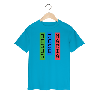 Nome do produto Camiseta Infantil - Jesus, José e Maria