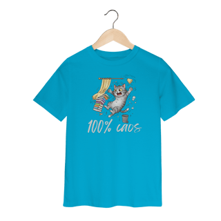 Nome do produto Camiseta Infantil - 100% Caos
