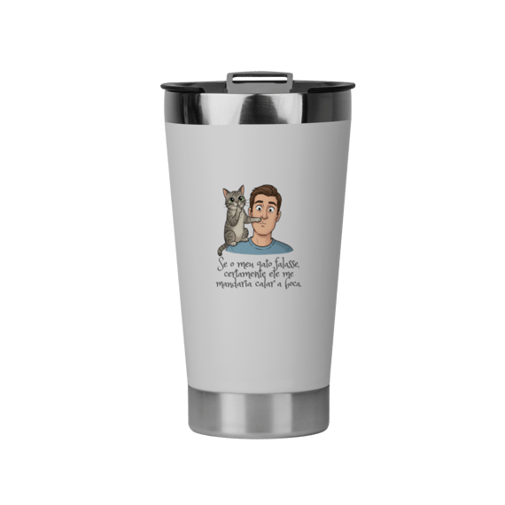 Copo Térmico - Se Meu Gato Falasse