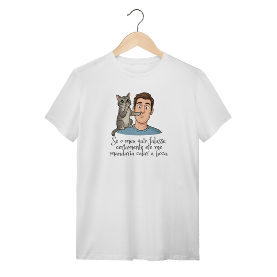 Camiseta - Se Meu Gato Falasse