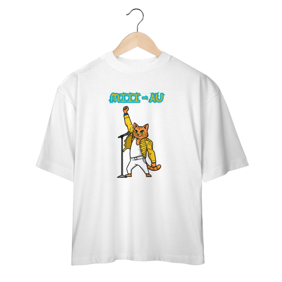 Camiseta Oversized - Freddie Cat