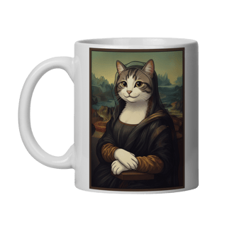 Nome do produto Caneca - Mona Lisa Cat