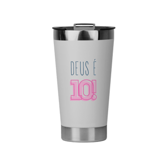 Copo Térmico - Deus é 10!