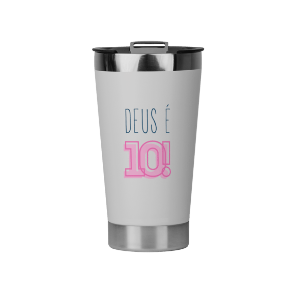 Copo Térmico - Deus é 10!
