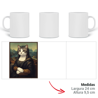 Nome do produto Caneca - Mona Lisa Cat