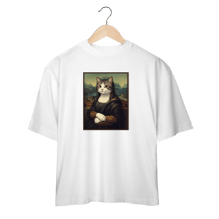 Nome do produto Camiseta Oversized - Mona Lisa Cat