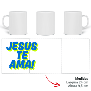 Nome do produto Caneca - Jesus te Ama!