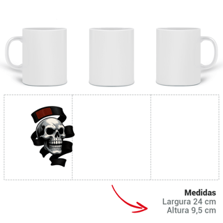Nome do produto Caneca Mágica - Skull