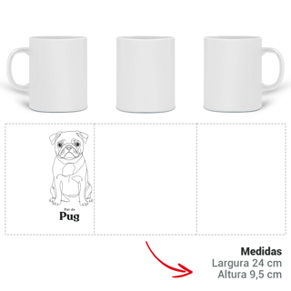 Nome do produto Caneca Mágica - Pai de Pug