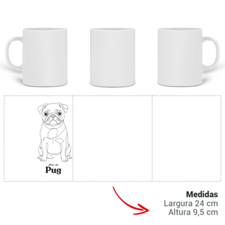 Nome do produto Caneca Mágica - Mãe de Pug