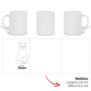 Nome do produto Caneca Mágica - Mãe de Gato
