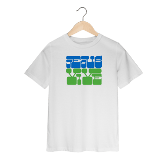 Nome do produto Camiseta Infantil - Jesus Vive