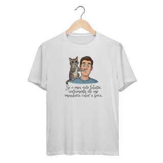 Nome do produto Camiseta Dry Fit - Se Meu Gato Falasse