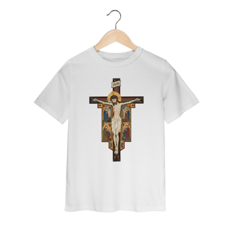 Nome do produto Camiseta Infantil - Cruz de Damião
