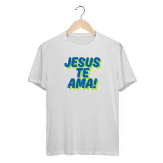 Nome do produto Camiseta Dry Fit - Jesus te Ama!