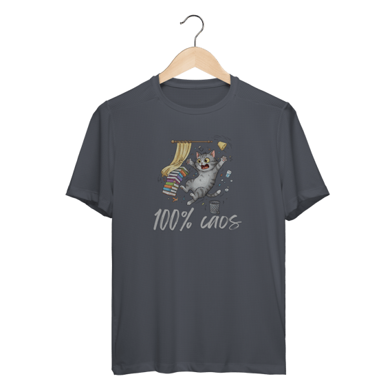 Camiseta Dry Fit - 100% Caos