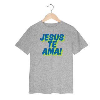 Nome do produto Camiseta Infantil - Jesus te Ama!