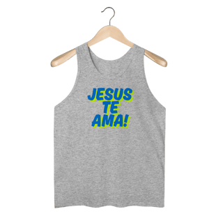 Nome do produto Regata (Masc) - Jesus te Ama!