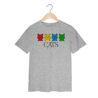 Nome do produto Camiseta Infantil - Cats