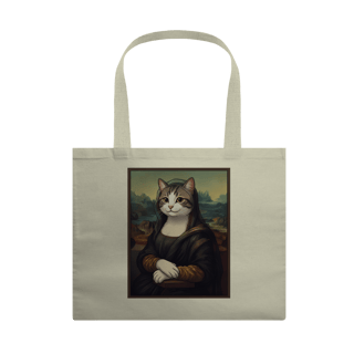 Nome do produto Ecobag Grande - Mona Lisa Cat