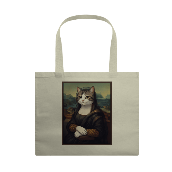 Ecobag Grande - Mona Lisa Cat