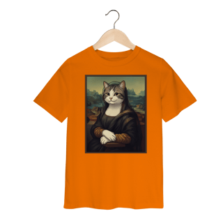 Nome do produto Camiseta Infantil - Mona Lisa Cat