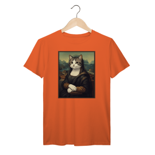 Nome do produto Camiseta Prime - Mona Lisa Cat