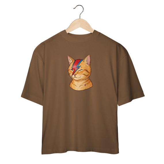 Camiseta Oversized - Cat Bowie