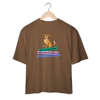 Nome do produto Camiseta Oversized - Amor Sincero