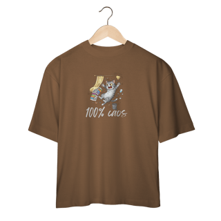 Nome do produto Camiseta Oversized - 100% Caos