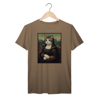 Nome do produto Camiseta Prime - Mona Lisa Cat