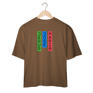 Nome do produto Camiseta Oversized - Jesus, José e Maria