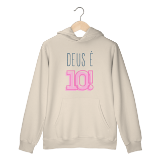 Nome do produto Moletom - Deus é 10!