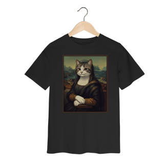 Camiseta Infantil - Mona Lisa Cat