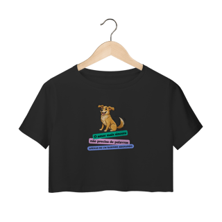 Nome do produto Cropped - Amor Sincero