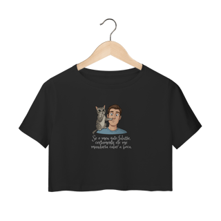 Nome do produto Cropped - Se Meu Gato Falasse