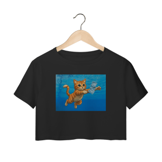 Nome do produto Cropped - Cat Nevermind