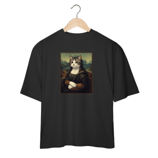 Nome do produto Camiseta Oversized - Mona Lisa Cat