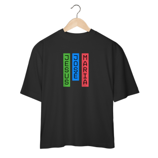 Nome do produto Camiseta Oversized - Jesus, José e Maria