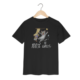 Nome do produto Camiseta Infantil - 100% Caos