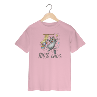 Nome do produto Camiseta Infantil - 100% Caos